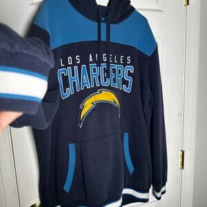 NFL, Los Angeles Chargers, Navy Blue Hoodie, XXL